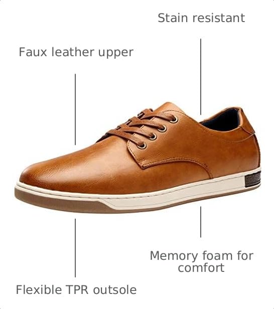 Jousen Men's Fashion Sneakers Casual Shoes for Men Dress Sneakers Oxfords Shoes