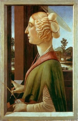 Tableau Toile Sainte Catherine de Botticelli 60x90cm