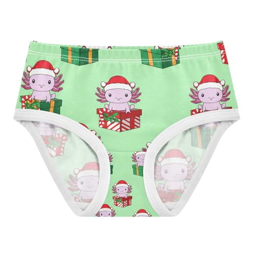 Cute Axolotls Christmas Santa Hats Toddler Girls's Underwear 2T 202c1272