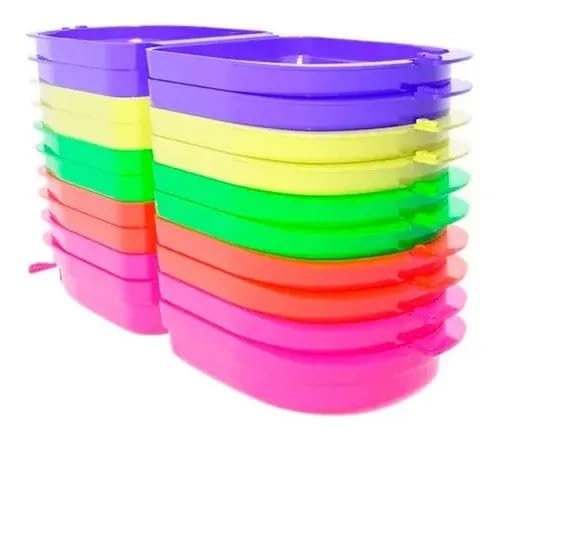 Genérico - ESTOJO APARELHO E PROTESE TOTAL XL AROMA OGP 10 UNID SORTIDO - Anel - Case - Caixa - Vermelho, Laranja, Amarelo, Verde, Azul, Roxo - Boêmio - Festa de Coquetel - Unissex