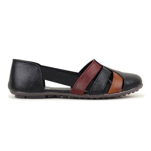 Image of SELBRO round toe Flat fashionable womens & girls sandals for casual and formal wear SND-12