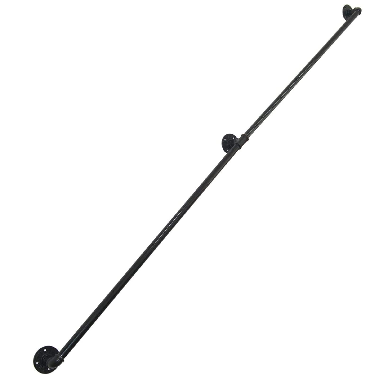 Main courante pour escalier design en métal noir rampe d'appui de couloir