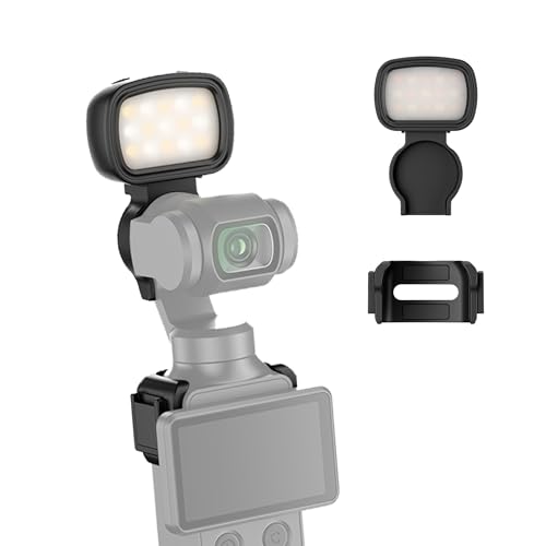 JJC Osmo Pocket 4 �p ���C�g LED�r�f�I���C�g �~�j�y�� �⏕�Ɩ� �}�O�l�b�g�z�� 3�F���x 3�i�K���邳���� 200mAh USB-C�[�d �I�X���|�P�b�g4 �ɑΉ� �~�j���C�g �⏕���L�b�g ���B�� ��i�ʐ^ vlog �r�f�I�B�e ��