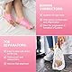 ACWOO Hallux Valgus Korrektur Schiene, 2 Korrektur Schiene und 2x Zehenspreizer, Rutschfester Bunion Zehenspreizer, Korrektur Bandage Socken Bunion Corrector für Damen und Herren（Rosa）