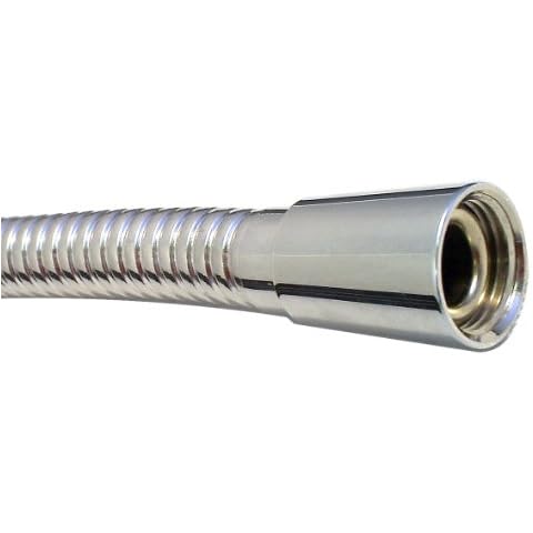 Shower Hose 150cm Connection Chrome Standard Fitting Cover