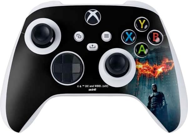Skinit Decal Gaming Skin Compatible with Xbox Series S Controller - Officially Licensed DC Comics Batman Dark Knight Rises Poster Design