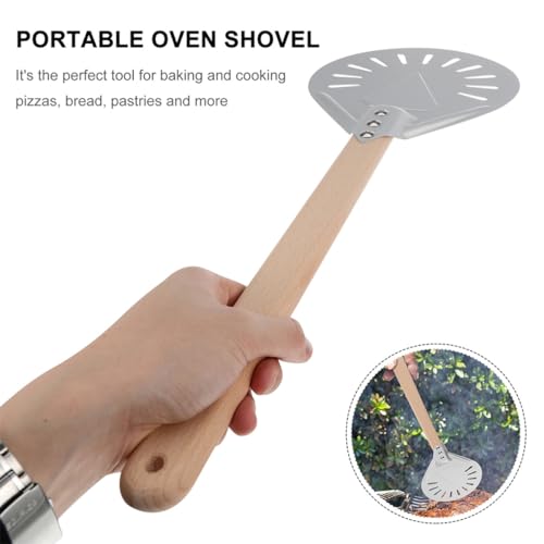 Pelle à pizza perforée en aluminium pour ne plus brûler vos pâtes - 5