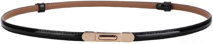 Versatile Thin Waistband For Women With Cowhide Decoration Small Belt With Dress Shirt Waist Chain For Women(D)