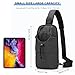 Beamyth Crossbody Sling Backpack for Men Women Sling Bag Multipurpose Travel Hiking Cross Body Chest Bag (Black)