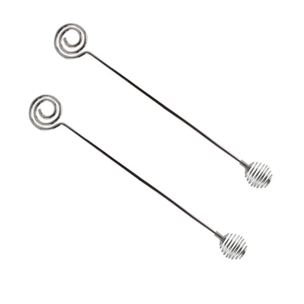 Lurrose Mixing Sticks Stainless Steel Stirrer Spiral Design Heat Resistant for Mixed Drinks