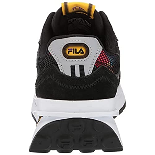 Fila Men's Renno '90s 1CM01283 Vintage Sneakers, Black/Old Gold/Capri Breeze3