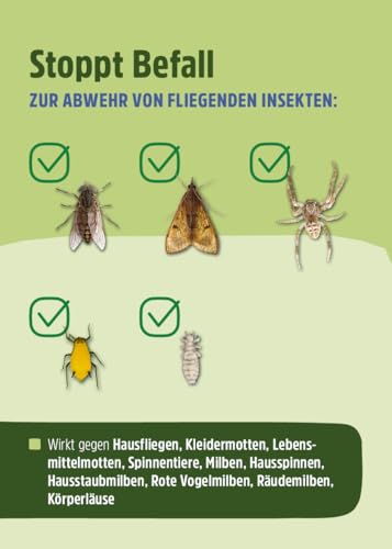 Insektenspray 500ml | Anti Ungezieferspray gegen Insekten & Fliegen in der Wohnung | Effektives Fliegenspray & Ungeziefer Spray mit Langzeitwirkung | Universal Insektenabwehr für Balkon & Innenräume