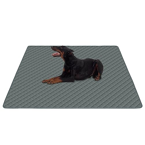 Image of Washable Pee Pads for Dogs 48 inchx48 inch Reusable Puppy Pad Pet Training Pads, Waterproof Mat Non-Slip, Dog Pee Pad Whelping Pads Dog Mat-Playpen,Crate,Sofo,Car,Potty,Bed