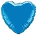Produktbild Qualatex 022612 Folienballon Herz Saphirblau 45,7 cm