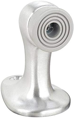 Rigid Door Stop, Floor Mount, Satin Chrome