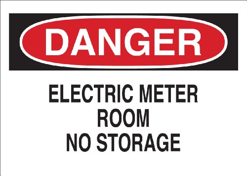 Panneau danger électrique 25,4x35,6 cm pour libérer l'accès aux compteurs