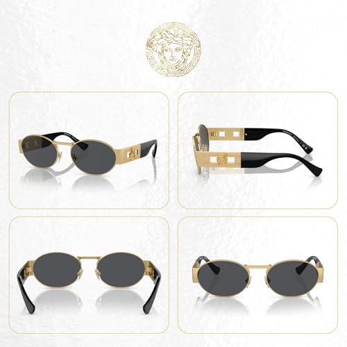 Versace VE2264 Oval Sunglasses for Men for Women +BUNDLE with ACCESSORY EYEWEAR KIT3