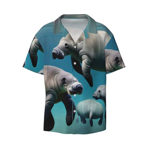 Chemise animaux homme à manches courtes et coupe classique décontractée