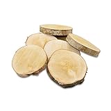 100% Handarbeit aus Deutschland: Jedes Baumscheibe Holzscheibe wird in liebevoller regionaler handwerklicher Fertigung in Deutschland hergestellt. Die Baumscheiben Deko ist vollmassiv aus deutscher Birke gefertigt. Die Oberfläche ist sägerau oder feingeschliffen und damit ideal zum Basteln und Bekleben