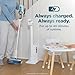 Shark Clean & Empty Cordless Stick Vacuum – Lightweight Cordless with HEPA Filter, Portable, Rechargeable, Auto-Empty System, Stick Vacuum for Pet Hair, Carpets & Hardfloor, White, BU3521