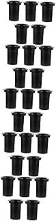 25 Pcs Subwoofer Sound Tube Speakers Bass Speaker Audio Accessories Speaker Port Tube Woofer Box Port Tube Speaker Accessory Speaker Supply Plastic Subwoofer Black Trumpet