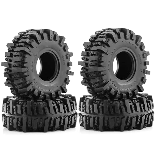 Pneus en caoutchouc 1.9 anti-patinage pour remplacer pneu de roue SCX10