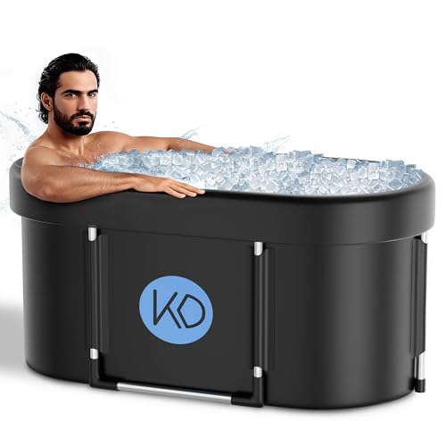 KERDOM Ice Bath Tub for Athletes, Portable Cold Plunge Tub, XL 129 Gal Bathtub for Recovery, Large...