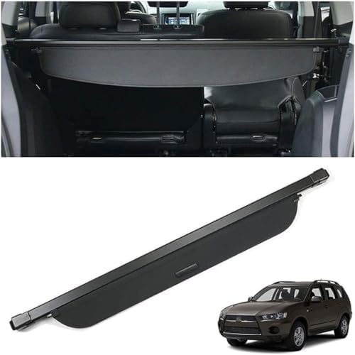 Cache-bagages pour Mitsubishi Outlander 2007-2012 rideau de coffre noir