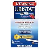 URISTAT UTI Relief Pak | Test for Infection + Pain Relief | 1 Strip, 12 Tablets