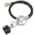 CALPOSE 6 Feet Propane Hose with Regulator & Gauge, Universal Gas Grill Regulator for Blackstone 28''/36'' Griddle, Weber Grill, Propane fire pit and More, 3/8" Female Flare for Most LP Gas Grills