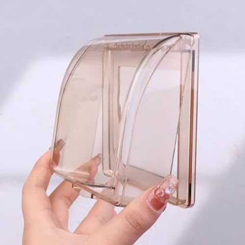 Image of Weatherproof Outlet Cover Outdoor Plug and Receptacle Protector for Bathroom Clear (1 pc)