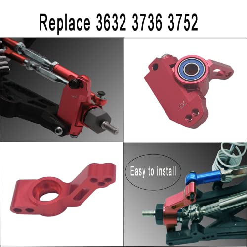 Binghfobbyhuo Rc Front Rear Drive Shaft&Shock Absorber&Camber Link,Steering Blocks Caster Blocks Stub Axle Carriers For 1/10 Traxxas Slash,Rustler,Stampede 2Wd Vxl Cars (Red) #TOP1
