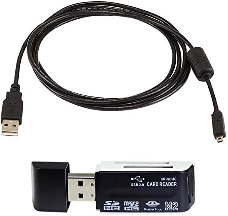 Excelshots USB Cable for Panasonic Lumix DMC-ZS40 Camera, and USB Computer Cord for Panasonic Lumix DMC-ZS40