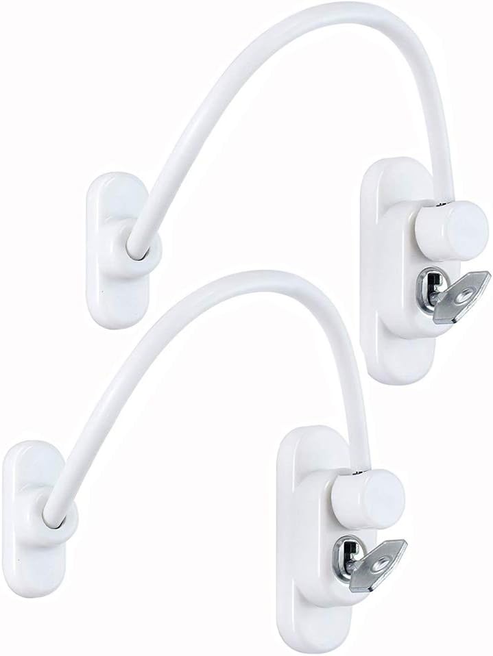 Window door cable limiter security lock children baby children safe cable lock for public and commercial applications at home with wrenches.