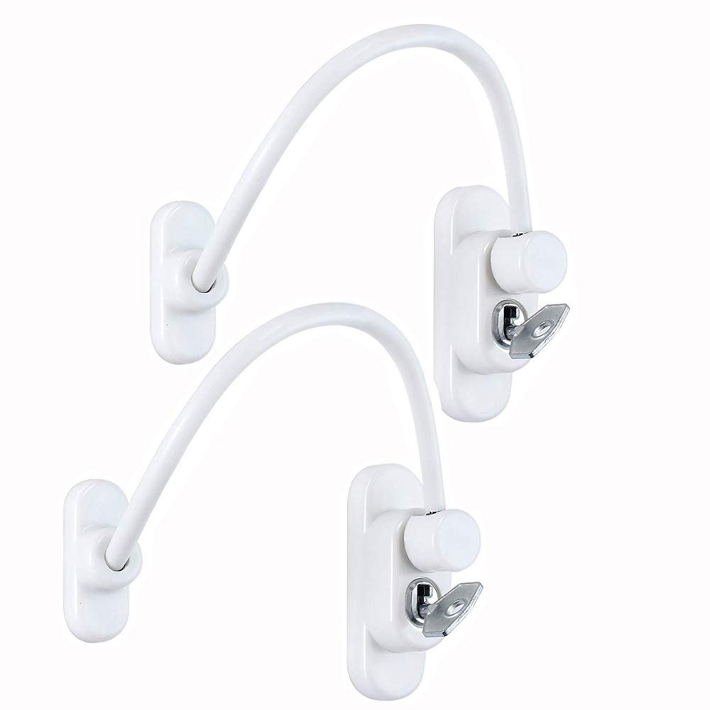 Window door cable limiter security lock children baby children safe cable lock for public and commercial applications at home with wrenches.