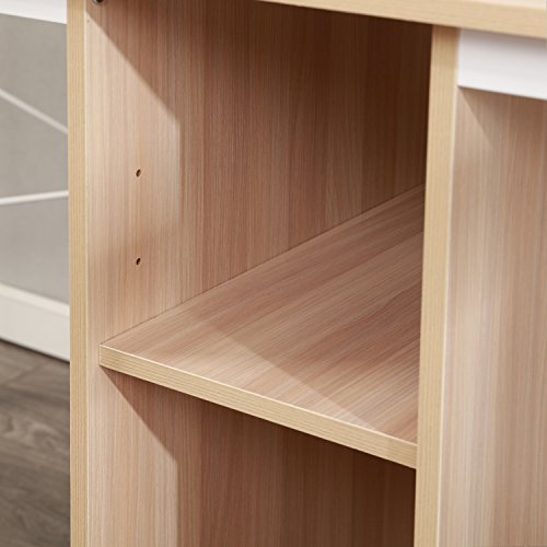 Soges 2 Person Home Office Desk,78 Inches Large Double Workstation Desk, Writing Desk For Two People, Craft Table With Storage, Maple, Hz011-200-Mo #TOP6