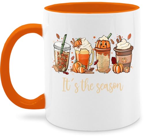 Tasse Tassen 325ml - Halloween - Its the Season - Herbst Blätter Kürbis Heißgetränke Gewürze - 325 ml - Orange - herbstassen halloween-tasse haloween outfits fall mug und grusel hellowee