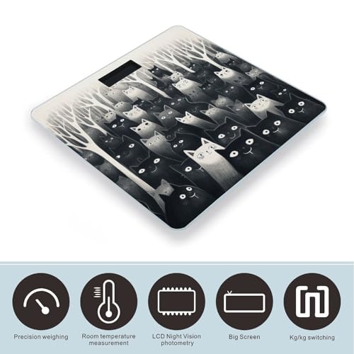 Báscula digital de baño con vidrio templado 400 lb miniatura 3