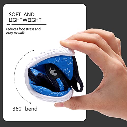Image of FEETCITY Boys Girls Water Shoes Kids Aqua Socks Quick Dry Barefoot for Beach Swimming Pool