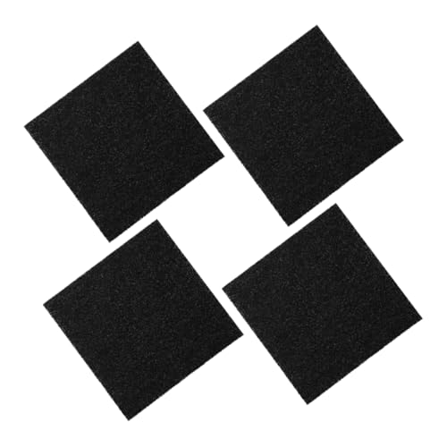 CALLARON 4 Piezas Filtro de Compost eliminador de olores Cubo de compostaje filtros de Compost filtros de carbón para Cubos de compostaje Filtro de carbón Sábana de Fibra de algodón. Black
