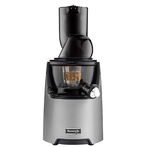 Kuvings | Spremiagrumi Estrattore Frutta Verdura | Tecnologia EVO820 | Spremiagrumi Intero Lento | Pulizia Facile Veloce | Motore Silenzioso | Incl Set Filtri Per Frullati Sorbetti |Argento Scuro