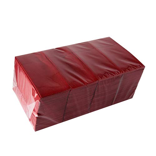 PAPSTAR 86763 480 Pochette à Couverts Airlaid Bordeaux 40x33 Cm - Serviette Et Porte-Couverts 2 En 1