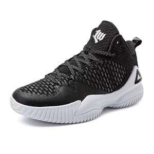 PEAK High Top Mens Basketball Shoes Lou Williams Streetball Master Breathable Outdoor Sneakers Cushioning Shoes for Fitness