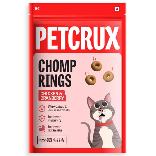 Image of Petcrux Chicken & Cranberry Cat Treats, 70g