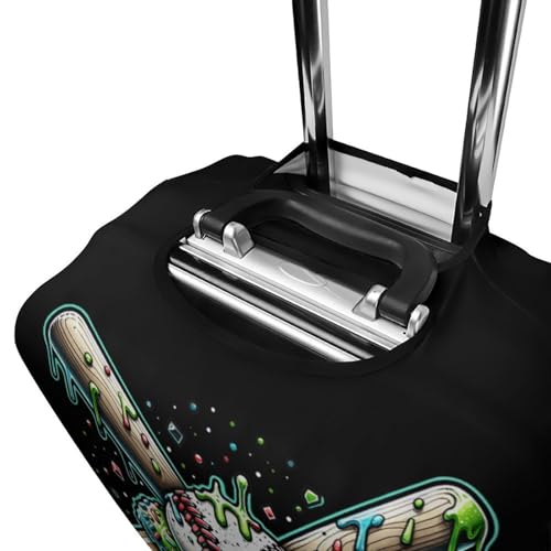 Baseball Home Plate Drip Game Day Luggage Cover Travel Suitcase Cover Luggage Protector 22-24 Inch 5