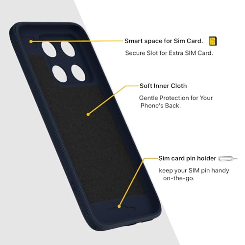 Image of Pikkme Back Cover for Motorola Moto Edge 70 Pro 5G Soft Matte Silicone Mag-Safe Design (Mag-Safe Not Support) Camera Protection | Slim Fit Bumper Cover (Blue)