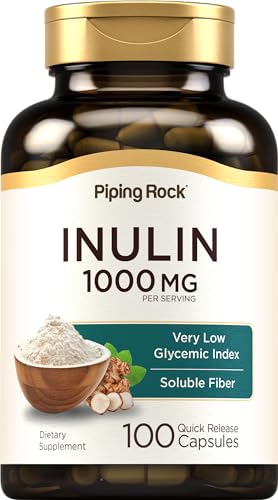 Piping Rock Organic Inulin Capsules 1000 mg | 100 Count