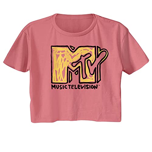 American Classics MTV Scribbled Logo Ladies Short Sleeve