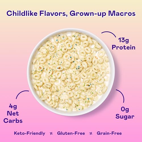 Image of Magic Spoon Birthday Cake High Protein Cereal - Keto & Gluten Free - 4 Pack