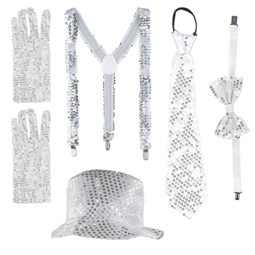 MUFEKUM Tenue Pailletée Pour Homme, Accessoires De Costume à Paillettes